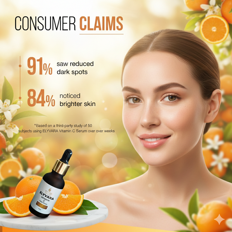 ELYVARA Vitamin C Face Serum — Brightening & Anti-Aging Radiance Formula